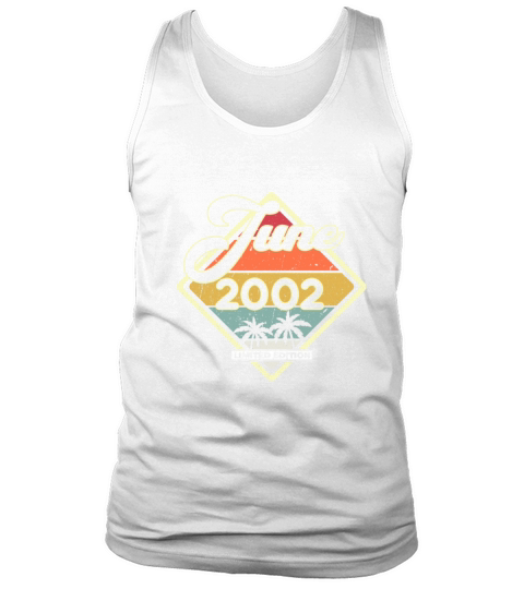 Vintage 20th Birthday June 2002 Sports Gift Tank Top Unisex