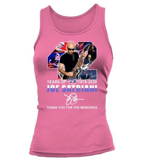 42 years of Joe Satriani 1978-2020 signature shirtn Tank top Woman