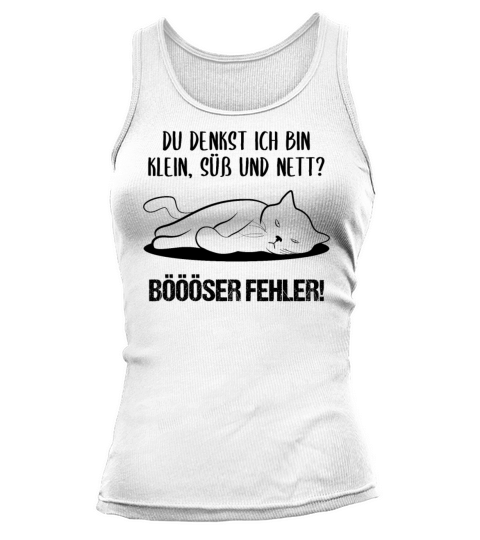 Cat Small Sweet Nice Bad Mistake Quote Gift Tank top Woman