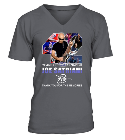 42 years of Joe Satriani 1978-2020 signature shirtn V-Neck T-shirt