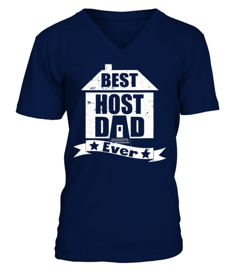 Best Host Dad Ever Funny Father Vintage T-Shirt Black Youth B0738N7733 1 V-Neck T-shirt