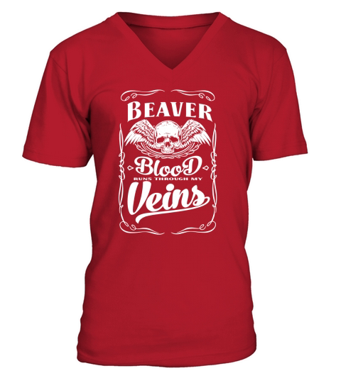Funny Vintage Tshirt for Beaver V-Neck T-shirt