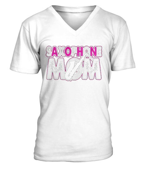saxophone mom V-Neck T-shirt