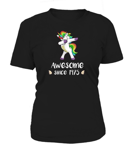 AWESOME SINCE 1975 TSHIRT CUTE UNICORN 43RD BIRTHDAY GIFT Women's T-Shirt