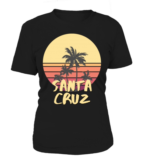 Santa Cruz California Vintage Retro Sunset Women's T-Shirt