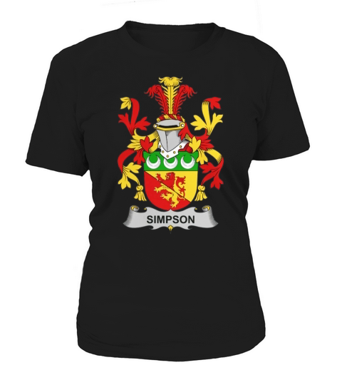 Simpson Family Crest Irish Family Crests II Women's T-Shirt
