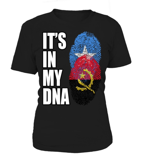 Somali And Angolan Vintage Heritage DNA Flag Women's T-Shirt
