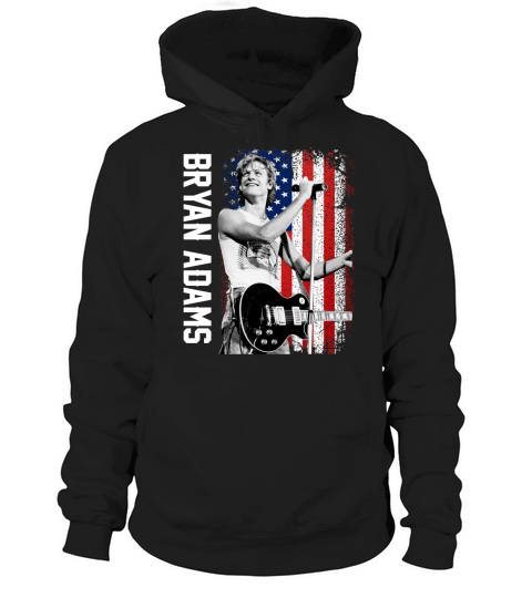 Discover Cool Bryan Adams American Flag Hoodie Unisex