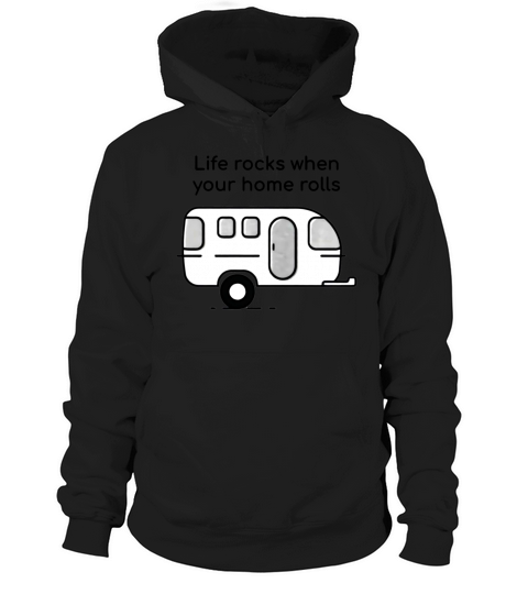 RV Life Camper Camping Gift Caravan Design Funny Hoodie Unisex