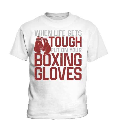 Boxing Vintage When Life Gets Kids T-Shirt