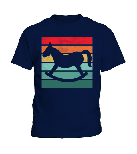 Girls Horse Riding Shirt Vintage Retro Kids T-Shirt