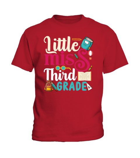 Kids Little Miss Third Grade Back To School Kids T-Shirt