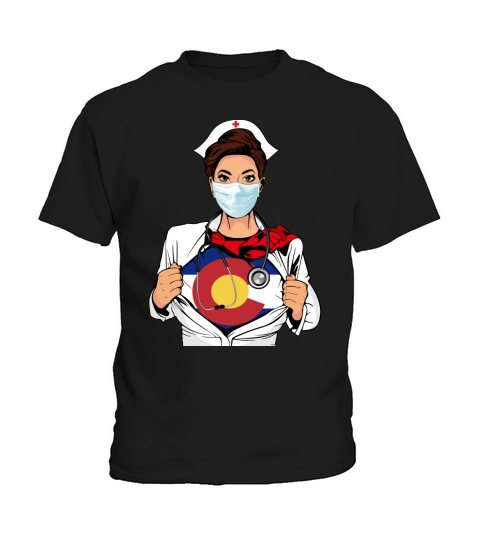 Nurse Strong Colorado Blood Inside Me Nationality 2020 - Posters Portrait Kids T-Shirt