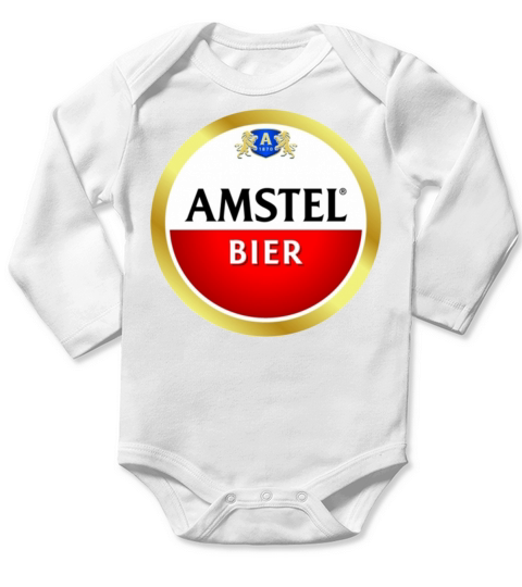 Best Amstel Logo Long Sleeve Baby One-Piece