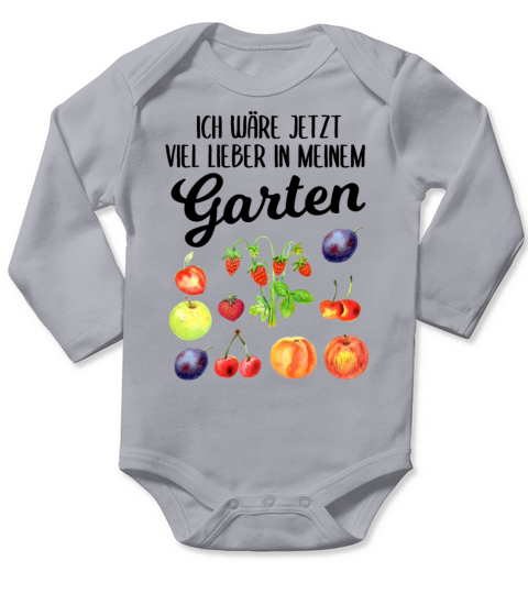 Garden Funny Quote Hobby Gardener Gift Idea Long Sleeve Baby One-Piece