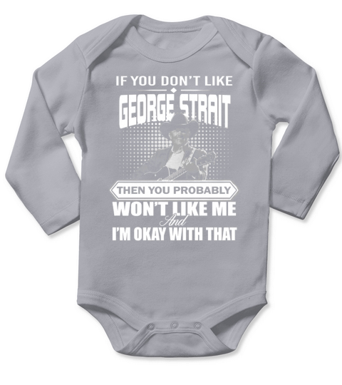 George Strait Long Sleeve Baby One-Piece