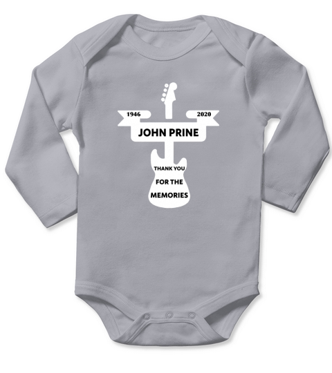 John Prine Thank You For The Memories 2020 Long Sleeve Baby One-Piece