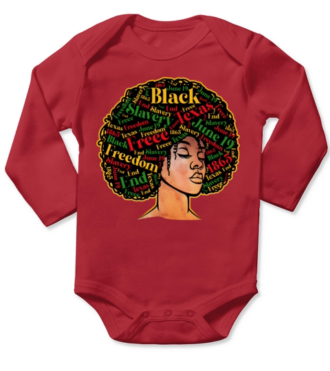 Juneteenth Melanin Black Pride - African American Long Sleeve Baby One-Piece