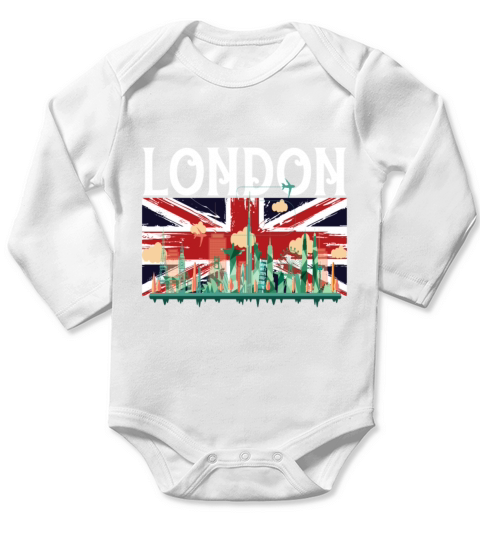 London Long Sleeve Baby One-Piece