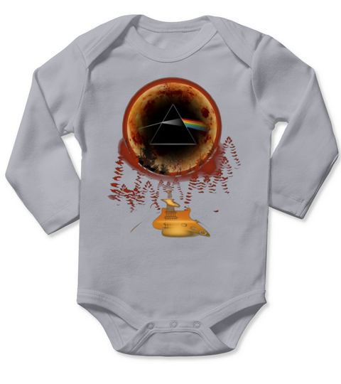Prism Dark Side Of The Moon Pink Floyd 1965 London English Rock Band Fans Long Sleeve Baby One-Piece