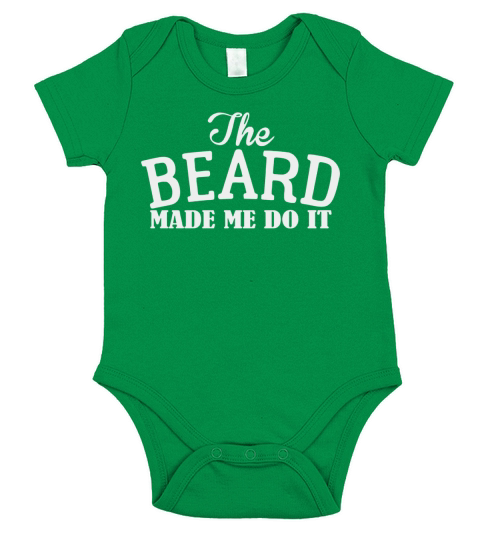 Beard Short Sleeve Baby One-Piece