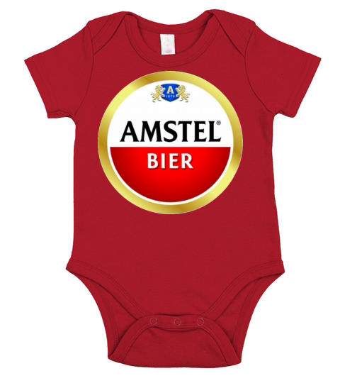 Best Amstel Logo Short Sleeve Baby One-Piece