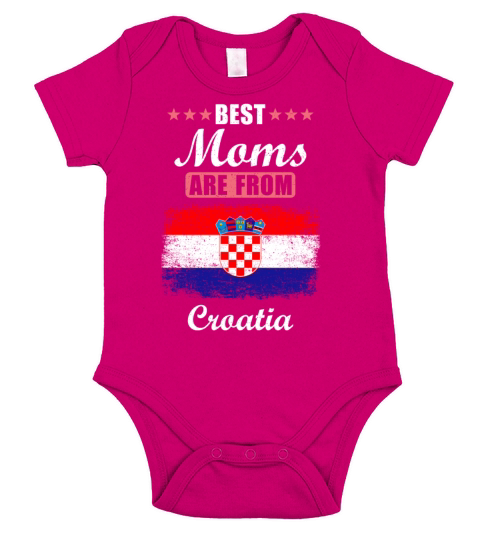 Best Moms are from Croatia Short Sleeve Baby One-Piece