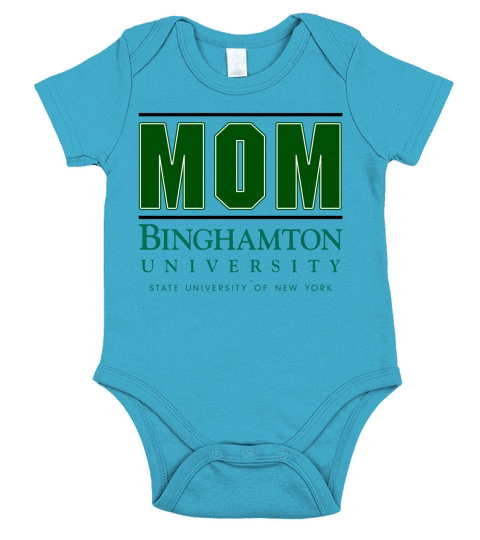 Binghamton University State University Of New York Proud Mom Parents Day 2020 Short Sleeve Baby One-Piece