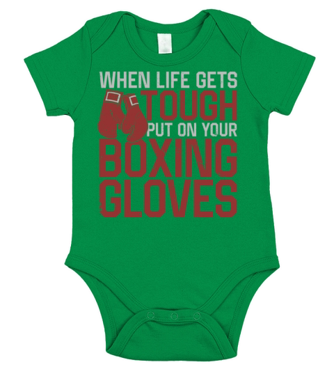 Boxing Vintage When Life Gets Short Sleeve Baby One-Piece