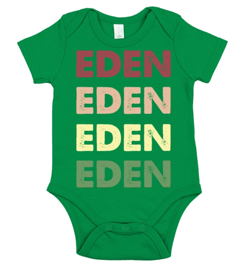 Eden Shirt - Funny Personalized Name Eden Short Sleeve Baby One-Piece