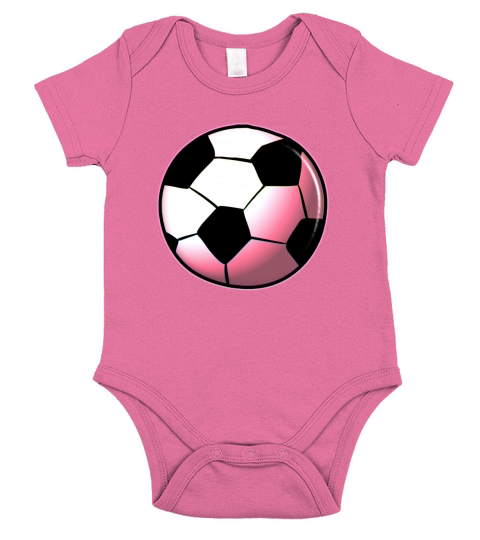 football pink ball sport icon Short Sleeve Baby One-Piece