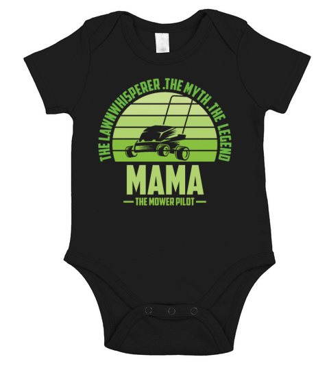 Funny Mama Lawn Mowing Shirt Lawn Mower Mow Summer Short Sleeve Baby One-Piece