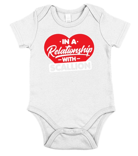 In a Relationship with Scallions Funny Scallion Short Sleeve Baby One-Piece