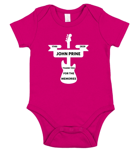John Prine Thank You For The Memories 2020 Short Sleeve Baby One-Piece