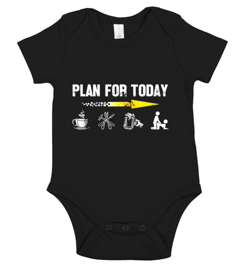 Plan for today Im a Sheet Metal Worker Short Sleeve Baby One-Piece