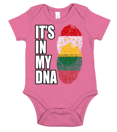 Tajikistani And Lithuanian Vintage Heritage DNA Fl Short Sleeve Baby One-Piece