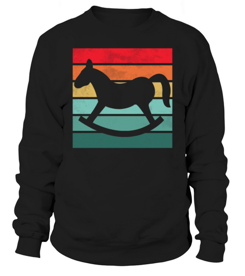 Girls Horse Riding Shirt Vintage Retro Sweatshirt Unisex