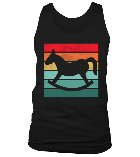Girls Horse Riding Shirt Vintage Retro Tank Top Unisex
