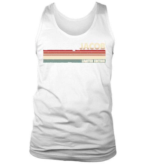 Jacob Funny Retro Vintage Name surname 80s 90s Tank Top Unisex