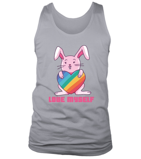 Love Myself Rabbit Cute Born Gay Pride LGBT Pride Tank Top Unisex
