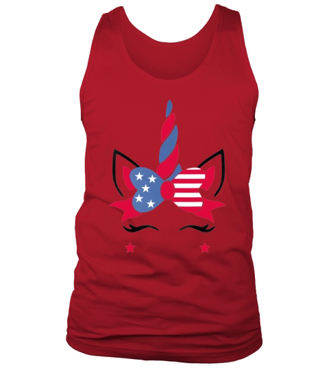 Unicorn American 4th Of July Independence Day shirt Tank Top Unisex