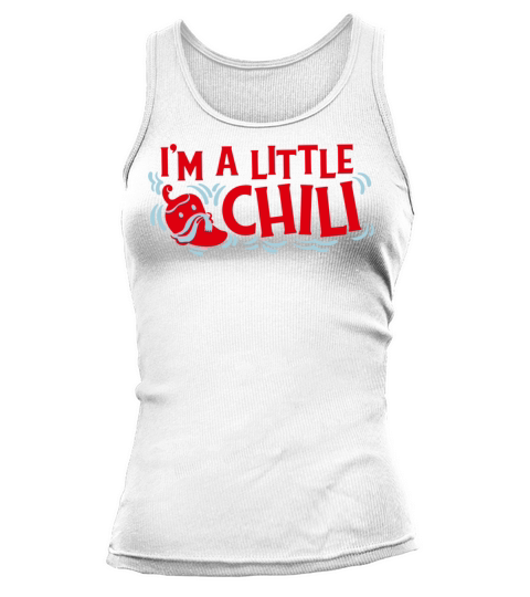 Little Chili Pun Quote Badge Tank top Woman