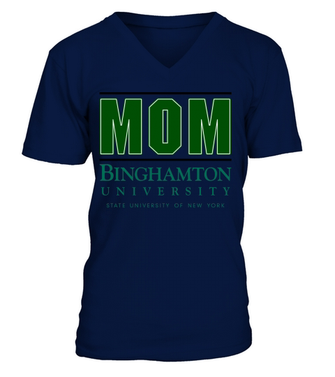 Binghamton University State University Of New York Proud Mom Parents Day 2020 V-Neck T-shirt