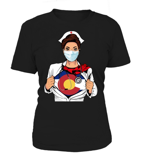 Nurse Strong Colorado Blood Inside Me Nationality 2020 - Posters Portrait Women's T-Shirt