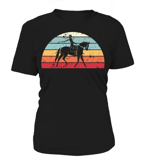 Retro Dressage Sunset Vintage riding Sunrise Women's T-Shirt