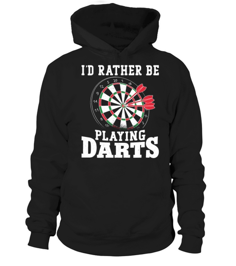 Darts Board Vintage ID Rather Be Hoodie Unisex