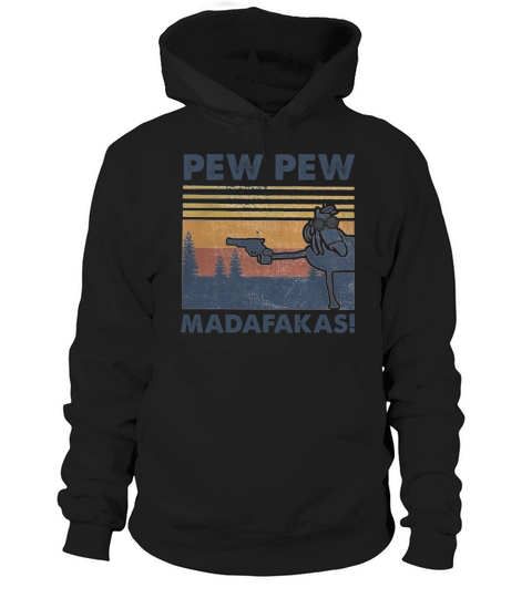 Horse Pew Pew Madafakas Vintage Hoodie Unisex