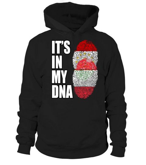 Tajikistani And Austrian Vintage Heritage DNA Flag Hoodie Unisex