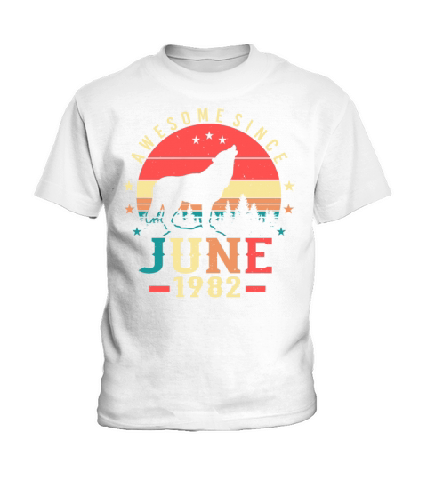 40th Birthday June 1982 Kids T-Shirt