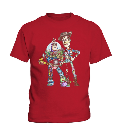 Toy Story character Buzz Lightyear and Woody Kids T-Shirt